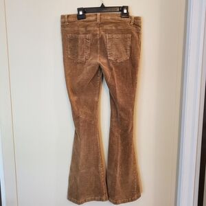Corduroy Flare Jeans in Warm Brown